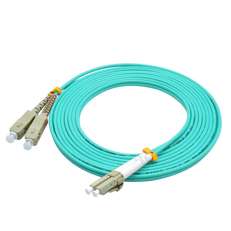 Jeirdus كابل الألياف الضوئية جييردوس 5 أمتار 16 قدم LC إلى SC ديوبلكس 50/125 10G OM3 متعدد الأوضاع - Image 4